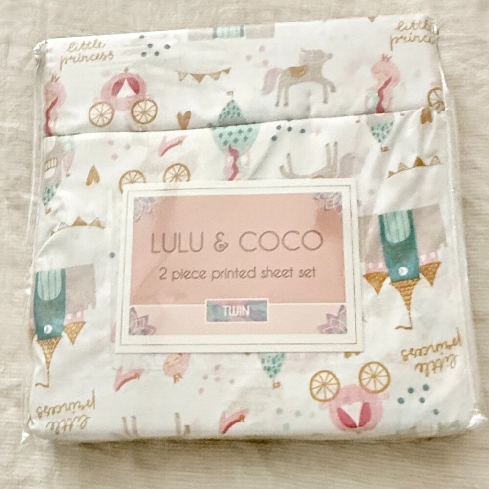 Lulu & Coco Twin Princess Sheet Set – New in Package